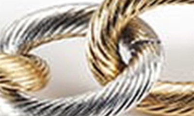 Shop Jane Basch Designs Two-tone Cable Chain Necklace In Silver And Gold