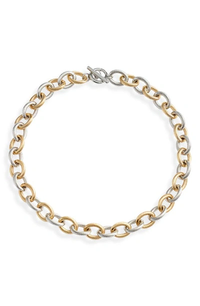 Shop Jane Basch Designs Twisted Chain Necklace In Gold