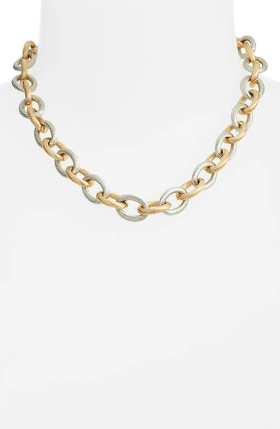 Shop Jane Basch Designs Twisted Chain Necklace In Gold