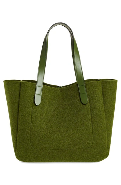 Shop Jw Anderson Belt Logo Tote In Khaki