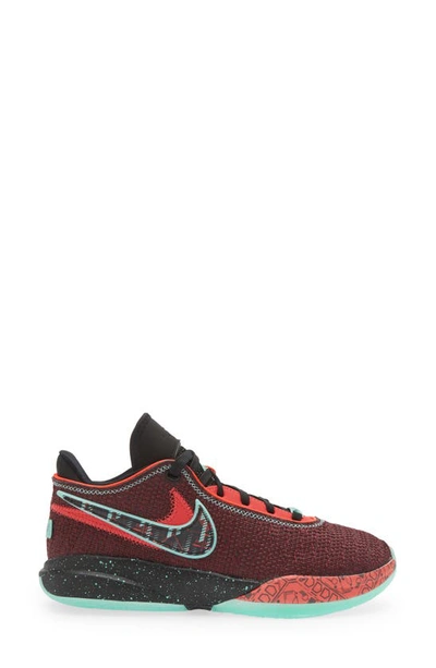 Shop Nike Kids' Lebron Xx Se Sneaker In Maroon/ Multi-color/ Black
