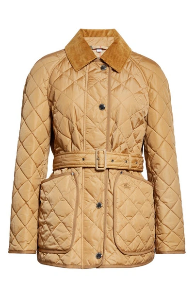 Shop Burberry Penston Quilted Field Jacket In Archive Beige
