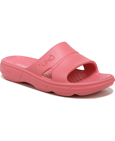 Shop Ryka Women's Restore-slide Sport Slides In Pink Eva