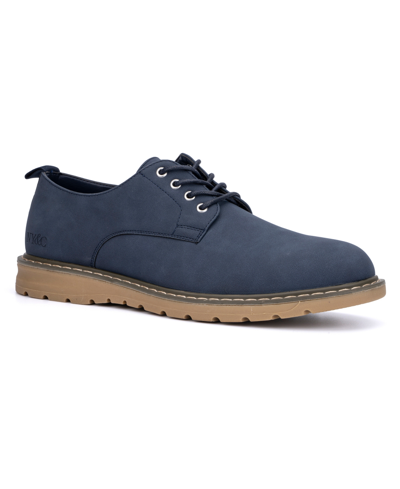 Shop New York And Company Men's Dorian Dress Casual Oxfords In Navy
