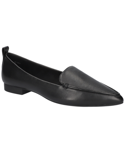 Shop Bella Vita Women's Alessi Pointed Toe Flats In Black Leather