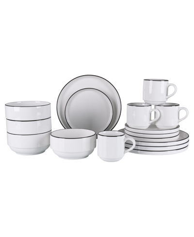 Bia Cordon Bleu Stackable 16 Piece Dinnerware Set, Service For 4 In Multi