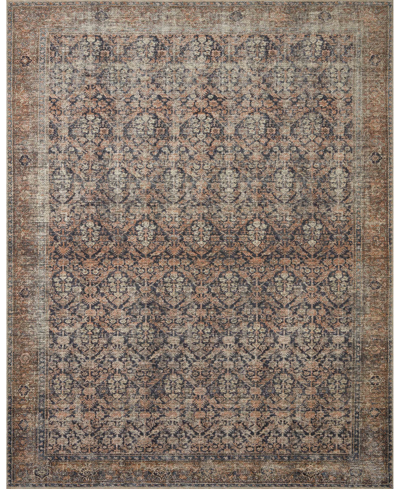 Shop Amber Lewis X Loloi Billie Bil-01 6' X 9' Area Rug In Midnight