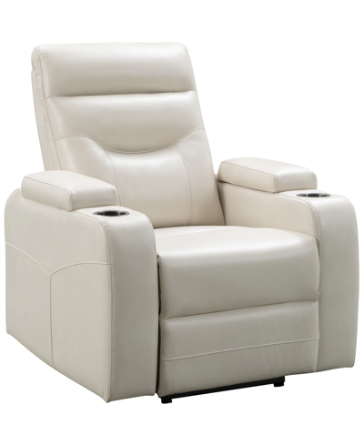 Shop Abbyson Living Clark Power Theater Recliner In Ivory