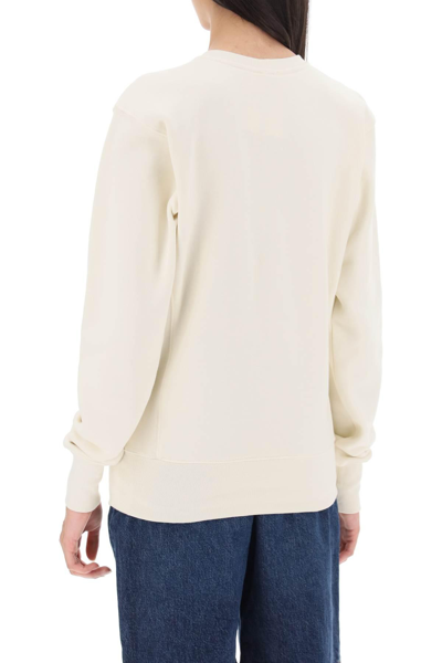 Shop Totême Crew-neck Sweatshirt In White