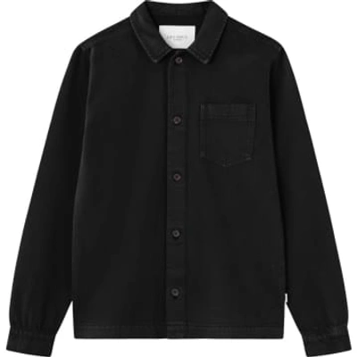 Shop Les Deux Layton Hybrid Overshirt Jacket In Black