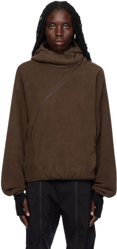 Shop Post Archive Faction (paf) Ssense Exclusive Brown 4.0+ Center Hoodie In Brown 93