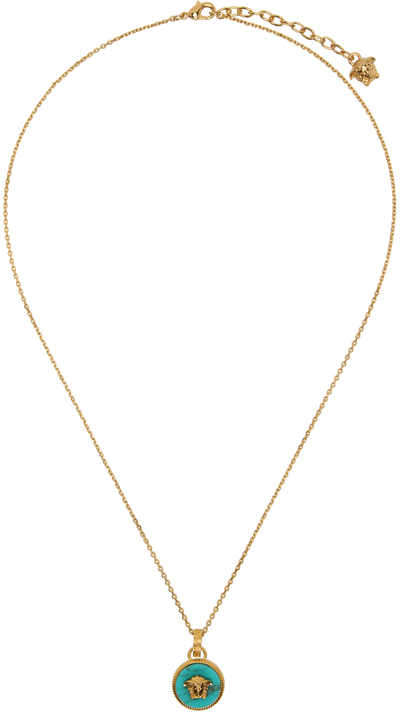 Shop Versace Gold Medusa Necklace In 4jhi0- Gold-t
