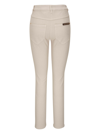 Shop Brunello Cucinelli High-waisted Skinny Trousers In Neutrals