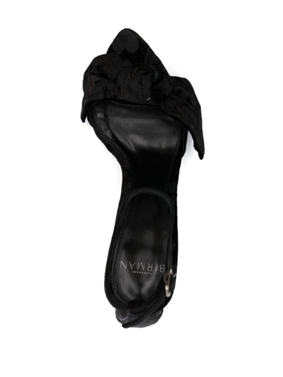 Shop Alexandre Birman Louise 85mm Knot-detailing Sandals In Black