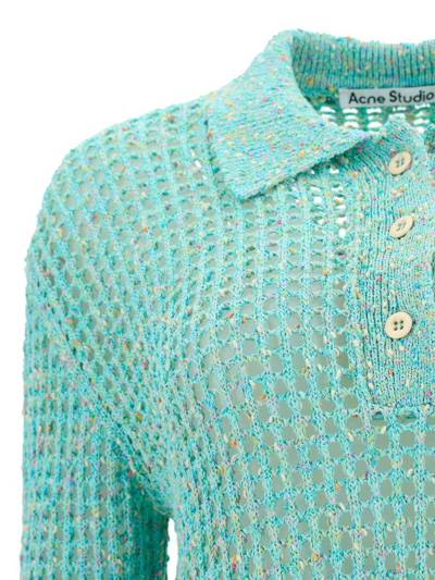 Shop Acne Studios Knitwear In Aqua Blue