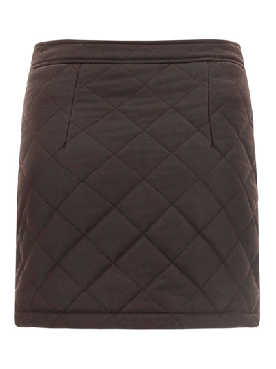 Shop Burberry Skirts In Dark Brown