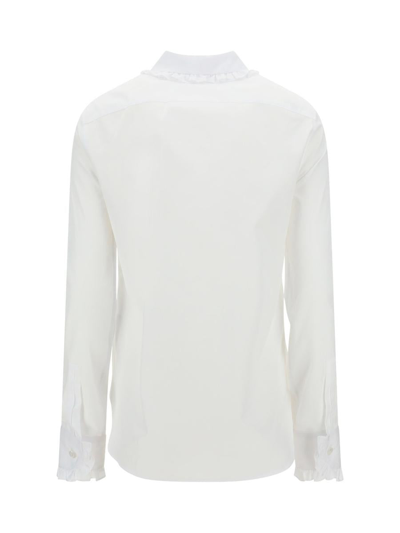 Shop Saint Laurent Paris Shirts In Blanc