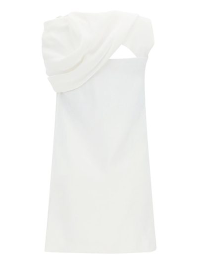 Shop Ferragamo Salvatore  Dresses In Bianco/nero