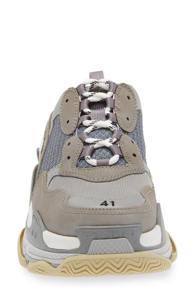 Shop Balenciaga Triple S Sneaker Mule In Grey/ Blue