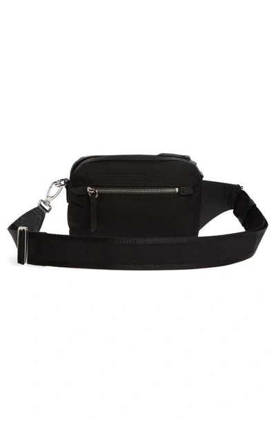 Shop Maison Margiela Mini Glam Slam Sport Nylon Belt Bag In Black