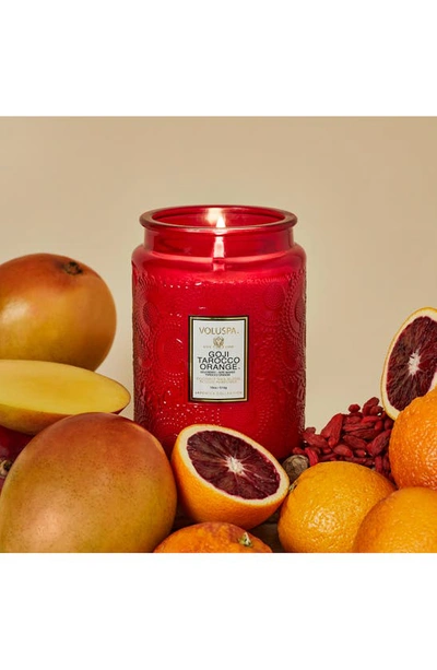 Voluspa Goji Tarocco Orange Large Jar Candle 18 Oz. In Goji Tarocco Orange