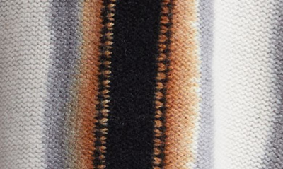 Shop Amiri Baja Stripe Cashmere & Wool Hoodie In Multi