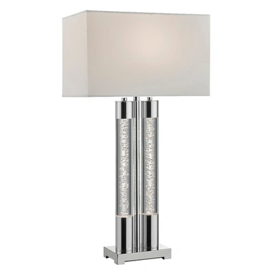 Shop Finesse Decor Acrylic Table Lamp // Chrome In Multi