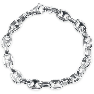 Pompeii3 Men's Marine Link 14k Gold (32gram) Or Platinum (51gram) 10.5mm Bracelet 8" In Multi