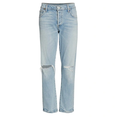 Shop Citizens Of Humanity Emerson 27" Denim In Sugarcoat In Blue