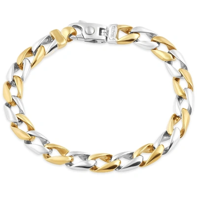 Pompeii3 Men's Link 14k Gold (32gram) Or Platinum (52gram) 8.5mm Bracelet 9" In Multi