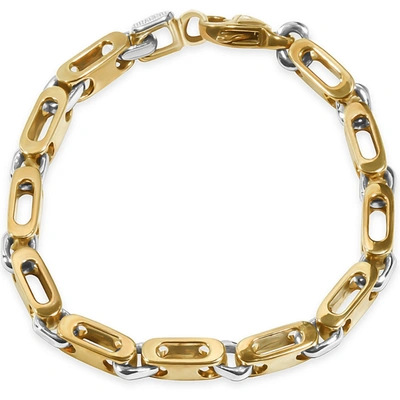 Pompeii3 Men's Link 14k Gold (43gram) Or Platinum (69gram) 6mm Bracelet 8.5" In Silver