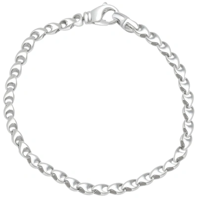 Pompeii3 Men's Link 14k Gold (17gram) Or Platinum (28gram) 4.5mm Bracelet 8.5" In Multi