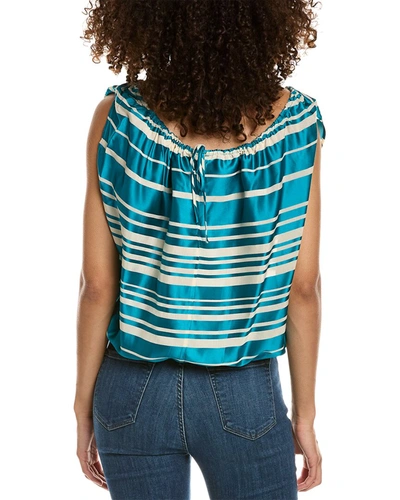 Shop Trina Turk Bubble Top In Blue