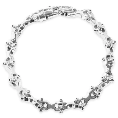 Pompeii3 Men's Link 14k Gold (53gram) Or Platinum (86gram) 10mm Bracelet 9.5" In Multi