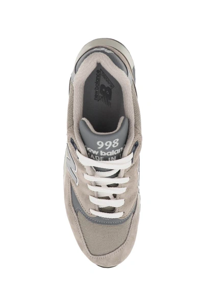 Shop New Balance 'made In Usa 998 Core' Sneakers In Grey