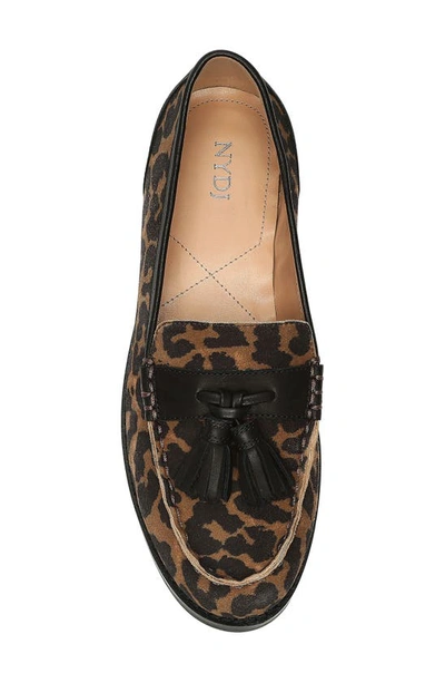 Shop Nydj Ariel Tassel Loafer In Leopard