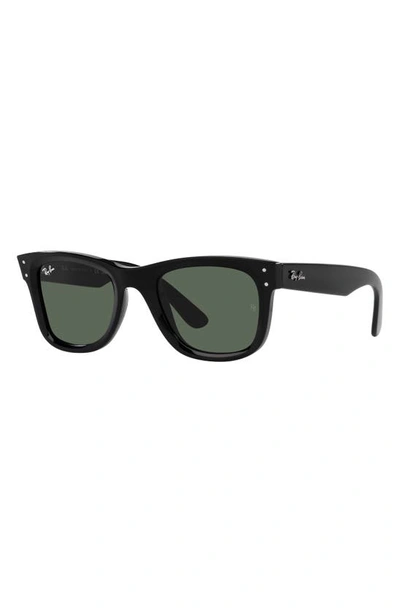Shop Ray Ban Reverse Wayfarer 53mm Square Sunglasses In Black