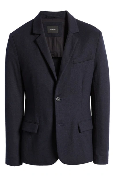 Shop Vince Cozy Solid Wool Blazer In Coastal