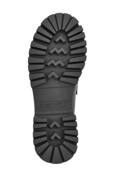 Nine West Garry Platform Tassel Loafer In Black Patent
