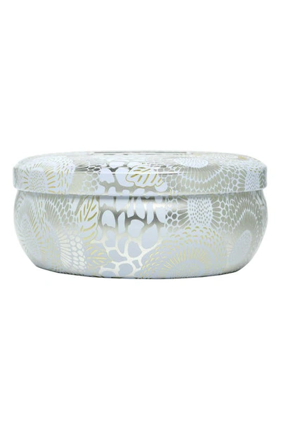 Voluspa Three-wick Tin Candle In Sparkling Cuvee