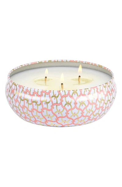 Voluspa Three-wick Tin Candle In Saijo