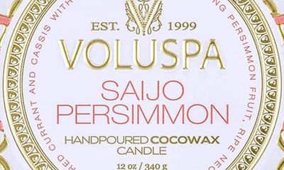 Shop Voluspa Saijo Persimmon Three-wick Tin Candle