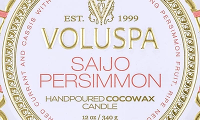 Voluspa Three-wick Tin Candle In Saijo