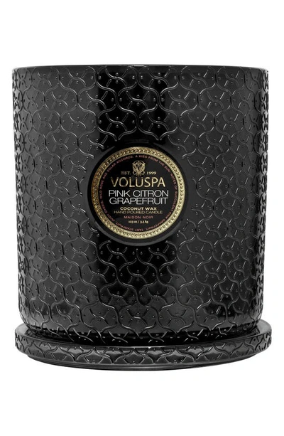 Voluspa Maison Pink Citron Grapefruit 5-wick Hearth Candle In Pink Citron Grapefruit