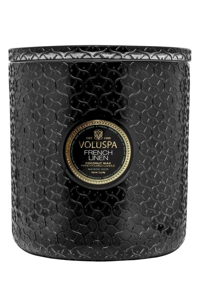 Voluspa Maison Ambre Lumiere 5-wick Hearth Candle In French Linen