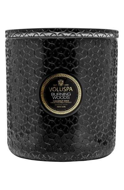 Voluspa Maison Ambre Lumiere 5-wick Hearth Candle In Burning Woods