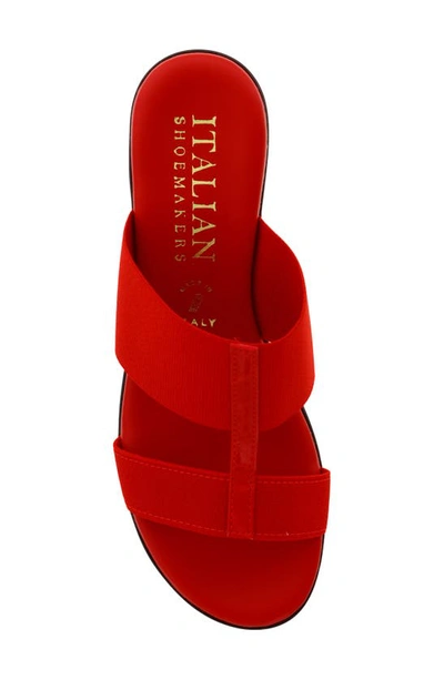 Shop Italian Shoemakers Sadey Wedge Sandal In Red