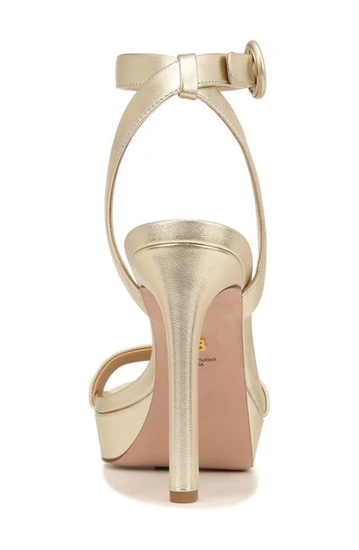 Shop Veronica Beard Darcelle Ankle Strap Stiletto Sandal In Platinum