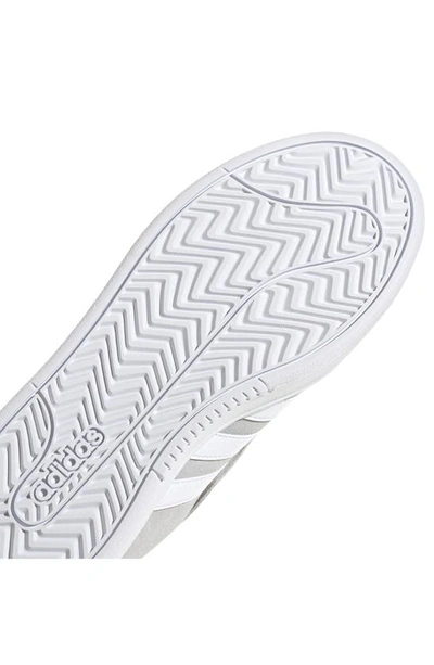 Shop Adidas Originals Grand Court Alpha Tennis Sport Sneaker In Grey/ White/ Silver Metallic