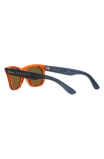 Shop Ray Ban Reverse Wayfarer 53mm Square Sunglasses In Copper